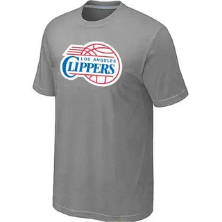 Los Angeles Clippers Men's Grey Big & Tall Primary Logo T-Shirt -