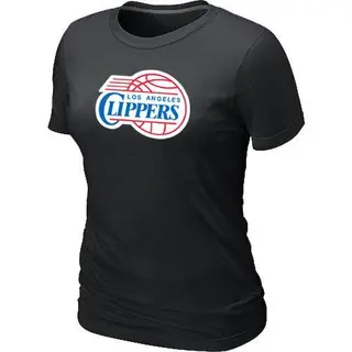 Los Angeles Clippers Women's Black Big & Tall Primary Logo T-Shirt -