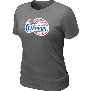 Los Angeles Clippers Women's Dark Grey Big & Tall Primary Logo T-Shirt -