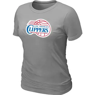 Los Angeles Clippers Women's Grey Big & Tall Primary Logo T-Shirt -