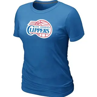 Los Angeles Clippers Women's Light Blue Big & Tall Primary Logo T-Shirt -